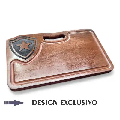 Tábua Pequena de Corte para Churrasco Personalizado Escudo do Botafogo
