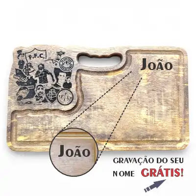 Tábua Pequena de Corte Personalizada Escudo do Fluminense Club