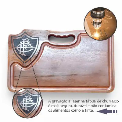 Tábua Pequena de Corte Personalizada Escudo do Fluminense